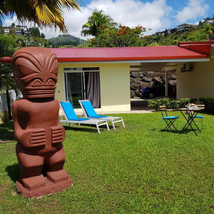 Le Tiki Rouge Villa Punaauia  Buitenkant foto